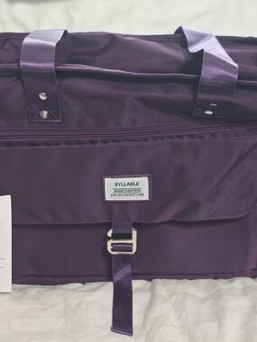 Syllable Purple Tote/Diaper Bag